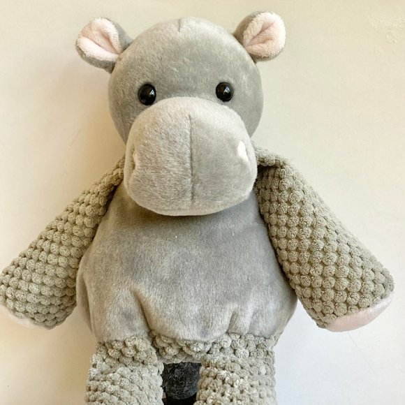 Scentsy Hippo Plush Stuffed Animal Retired 12" Toy Baby Nursery Decor - Picture 2 of 11